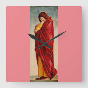 The Mourning Saint John by Andrea da Murano Square Wall Clock