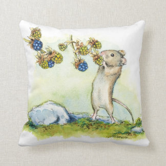The Mouse by the Brambles art  by Alissa Hansen  Cushion