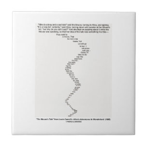 The Mouse's Tale by Lewis Carroll Wonderland Tile
