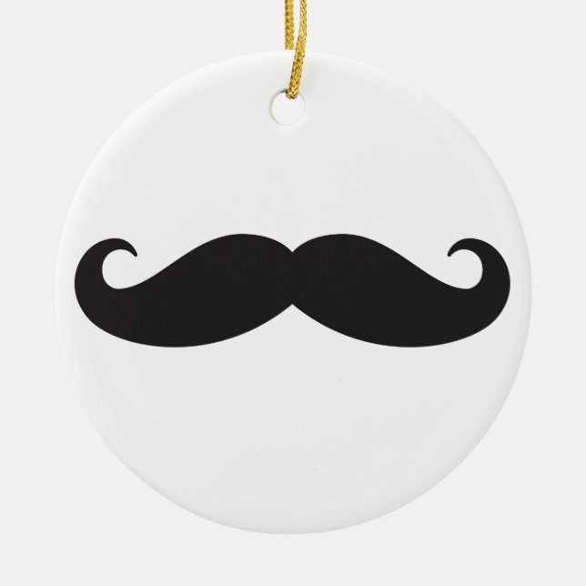 The moustache ceramic ornament (Front)