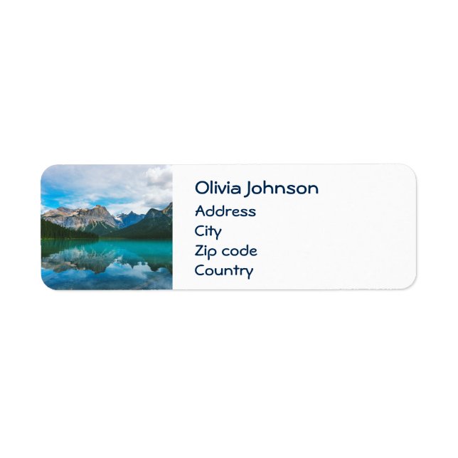 The Moutains and Blue Water Return Address Label (Front)