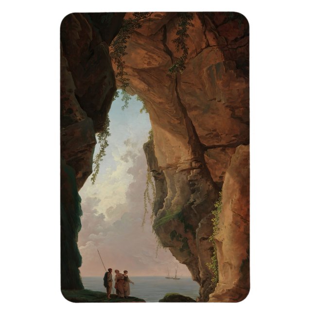 The Mouth of a Cave (1784) Hubert Robert  Magnet (Vertical)