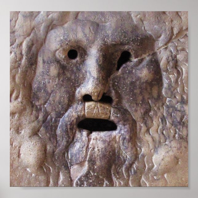 The Mouth of Truth, Rome, Italy Poster (Front)