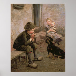 The Mouth Organ Player Poster