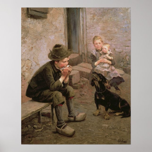 The Mouth Organ Player Poster (Front)