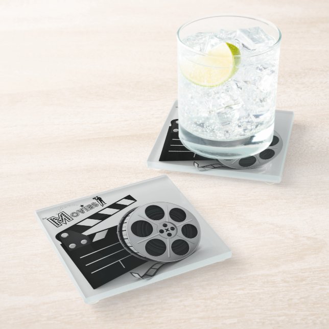 *The Movies* Clapper & Reel Coaster (Angled)