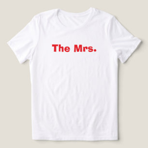 The MRS Custom Bride Wedding Gift for Her Newlywed Tri-Blend Shirt
