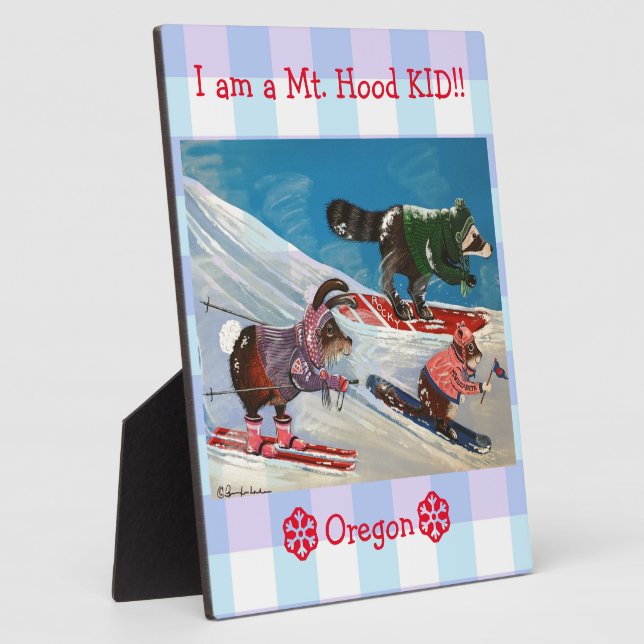 The Ms. Elizabeth Ski Team Plaque (Side)