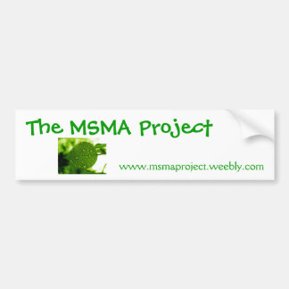 the msma project bumber sticker