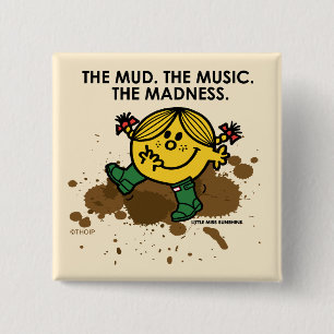 The Mud The Music The Madness 15 Cm Square Badge