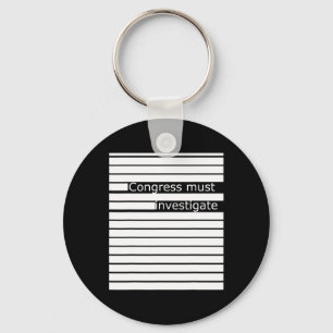 The Mueller Report Ag Barr Redacted T Shirt Key Ring