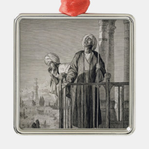 The Muezzin's Call to Prayer, 19th century Metal Ornament