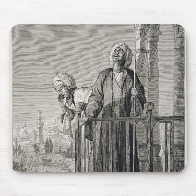 The Muezzin's Call to Prayer, 19th century Mouse Pad (Front)