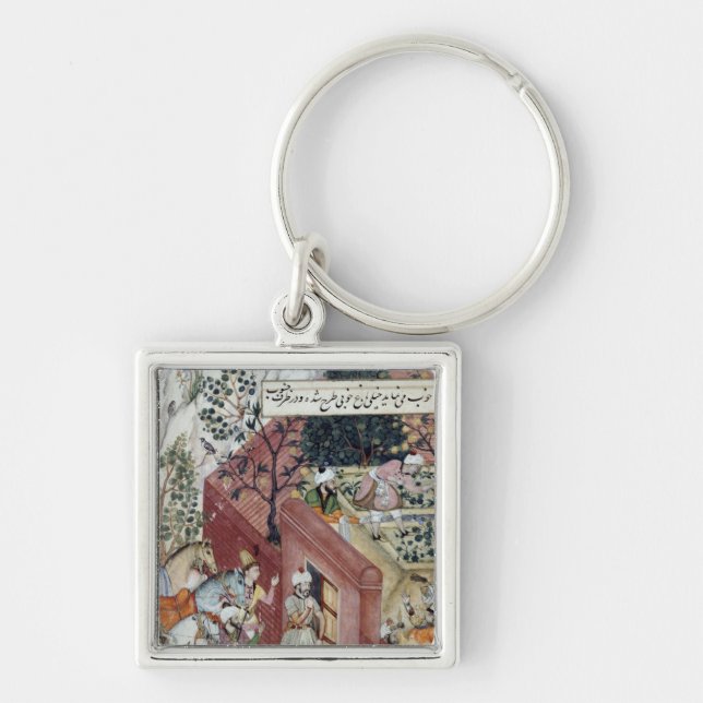 The Mughal Emperor Babur Key Ring (Front)