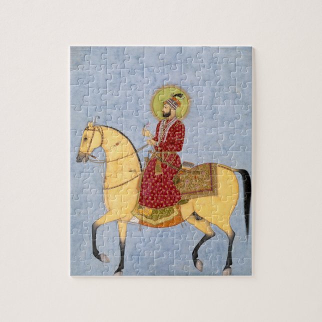 The Mughal Emperor Farrukhsiyar(1683-1719) (r.1713 Jigsaw Puzzle (Vertical)