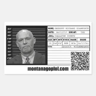 The Mugshot Rectangular Sticker