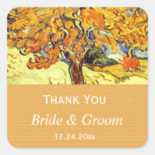 The Mulberry Tree thank you wedding favour sticker