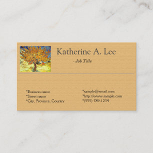 The Mulberry Tree, Vincent van Gogh Business Card