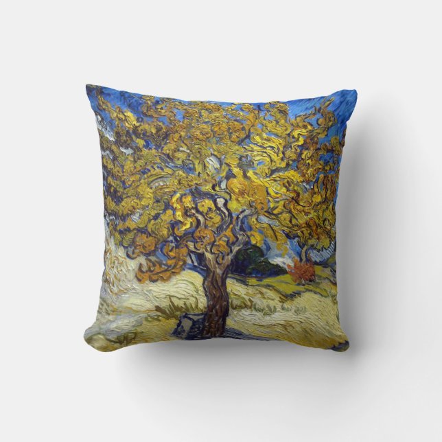 The Mulberry Tree. Vincent Van Gogh. Cushion (Front)