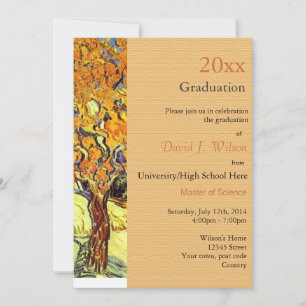 The Mulberry Tree, Vincent van Gogh graduation Invitation