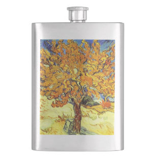 The Mulberry Tree, Vincent van Gogh Hip Flask
