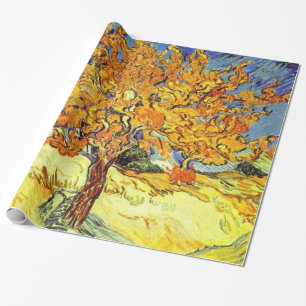 The Mulberry Tree, Vincent van Gogh. Vintage famou Wrapping Paper