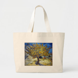 The Mulberry Tree, Vincent van Gogh. Vintage Large Tote Bag