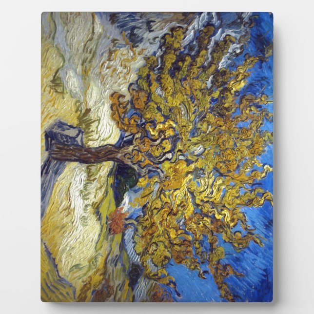 The Mulberry Tree, Vincent van Gogh. Vintage Plaque (Front)