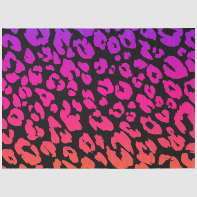 The Multi-Coloured Leopard Series Design 11 Tissue Paper (Front)