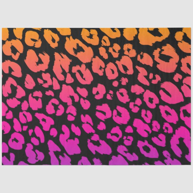 The Multi-Coloured Leopard Series Design 14 Tissue Paper (Front)