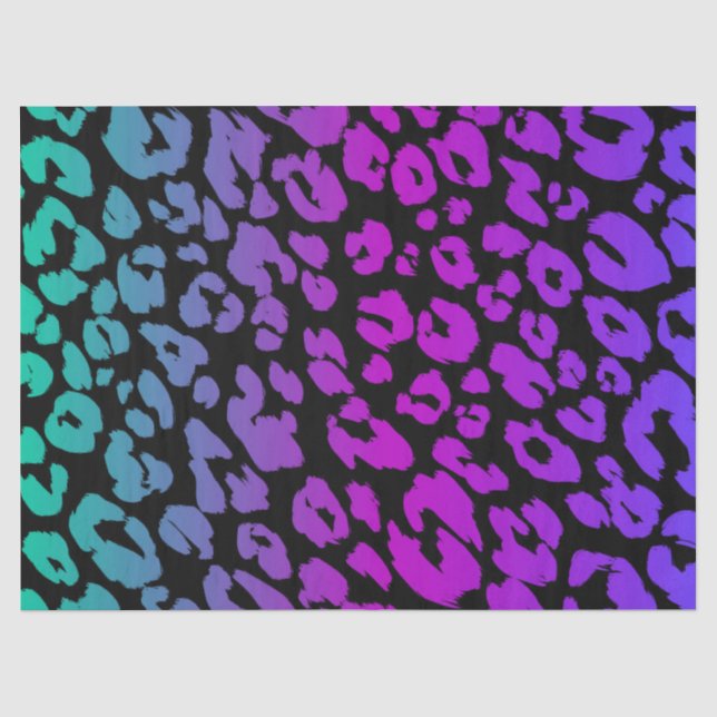 The Multi-Coloured Leopard Series Design 1 Tissue Paper (Front)