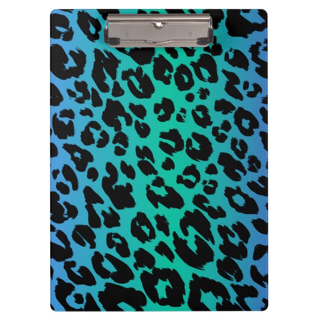 The Multi-Coloured Leopard Series Design 6 Clipboard (Front)