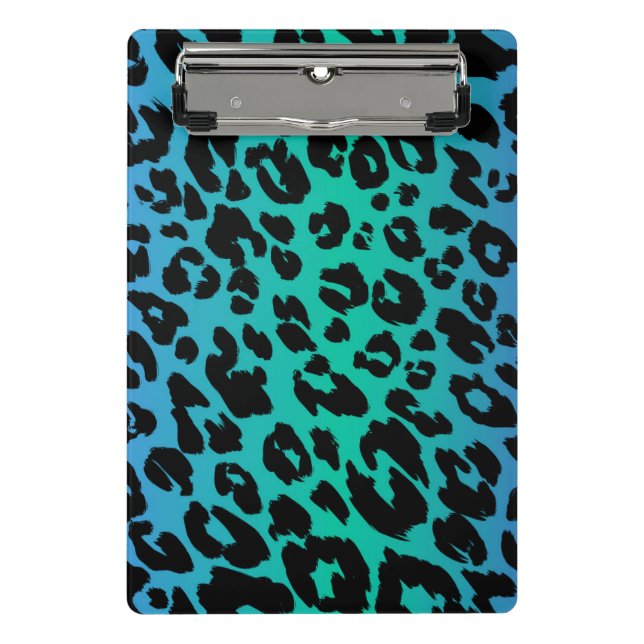 The Multi-Coloured Leopard Series Design 6 Mini Clipboard (Front)