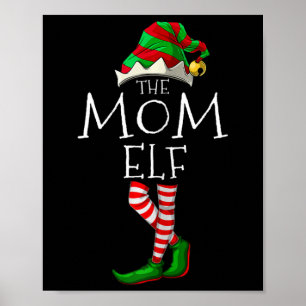 The Mum Elf Fun Christmas Matching Family Pajama  Poster