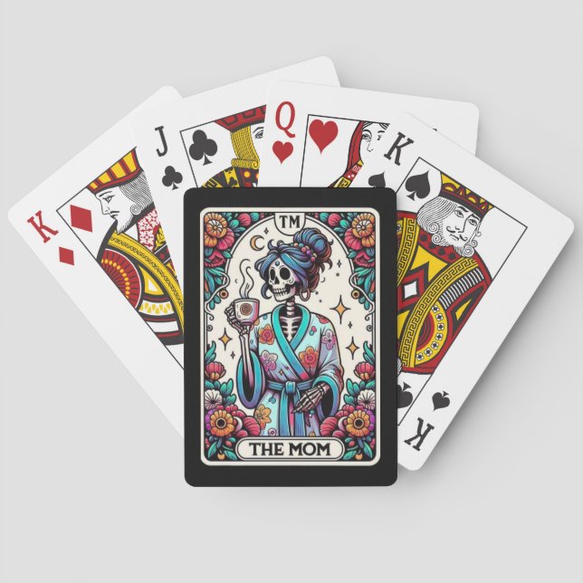 The Mum Skeleton Tarot Poker Cards (Back)