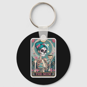 The Mum Skull Tarot Card Mum Skeleton Mothers Day  Key Ring