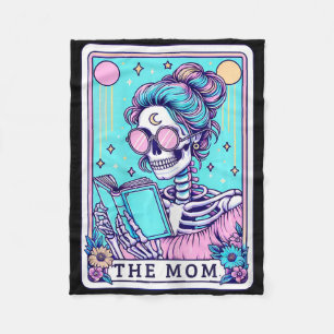 The Mum Tarot Card Skeleton Mothers Day Witch Mum Fleece Blanket