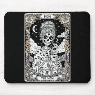 The mum tarot card skeleton vintage gothic mother mouse pad