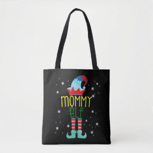 The Mummy Elf Funny Merry Christmas Family Xmas Tote Bag