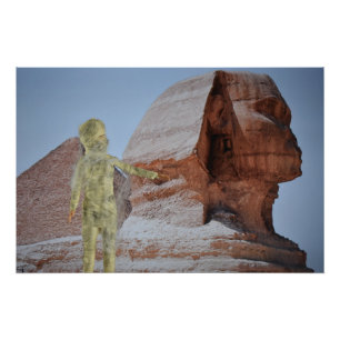 The Mummy escape from Egypt. Halloween Poster