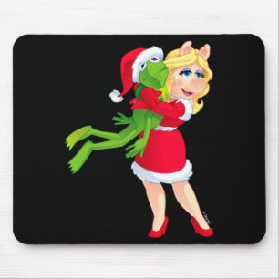 The Muppets Kermit Miss Ggy Christmas  Mouse Pad