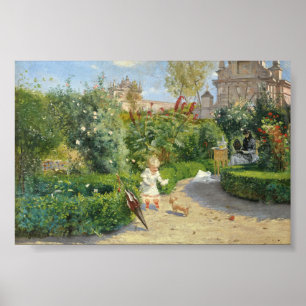 The Murillo Gardens, Seville Hugo Birger Poster