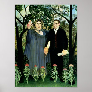 The Muse Inspiring the Poet, 1908-09 Poster