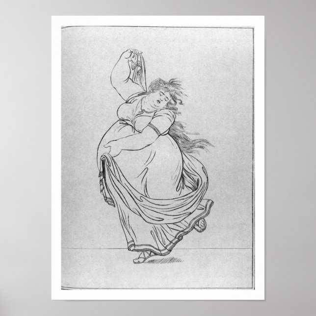 The Muse of Dance, Plate VI from a new edition con Poster (Front)