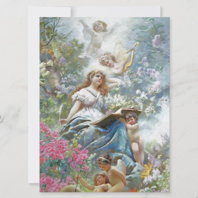 The Muse of Poesie (by Konstantin Makovsky) Card (Front)