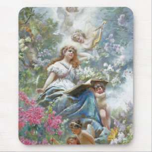 The Muse of Poesie (by Konstantin Makovsky) Mouse Pad
