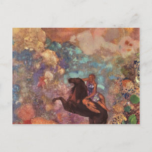 The MUSE on Pegasu by Bertrand-Jean Redon Postcard