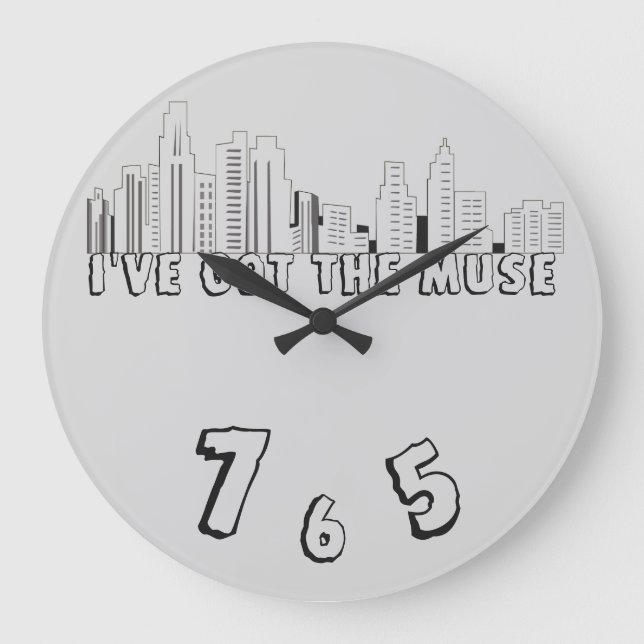 The muse wall clock (Front)