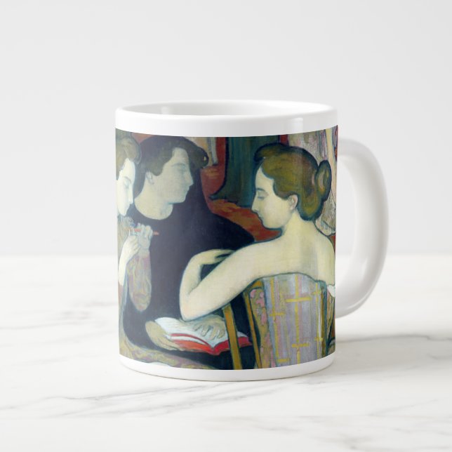 The Muses, 1893 Large Coffee Mug (Front Right)