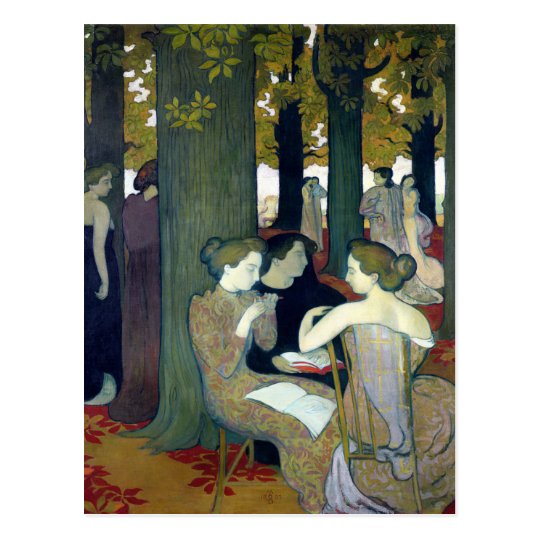 The Muses, 1893 Postcard